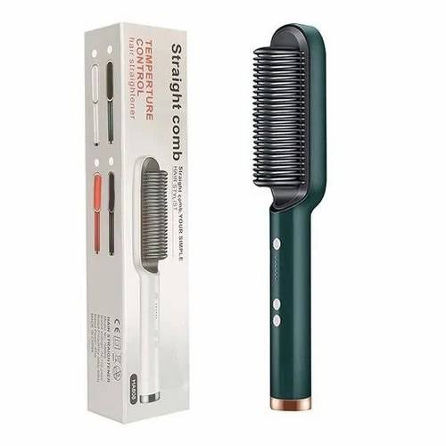 2-in-1 Hair Straightener Brush – Smooth, Frizz-Free Hair